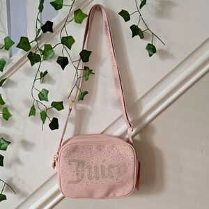 🩷NWT Juicy Couture Rhinestone Spell Out Crossbody Purse